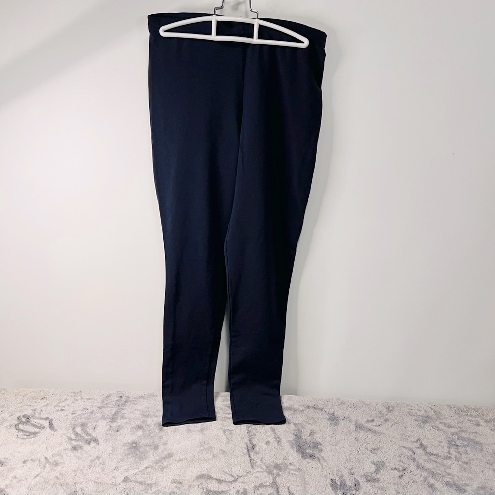 IZOD Women’s Navy Blue Slim Fit Pull On Stretch Pants Size L